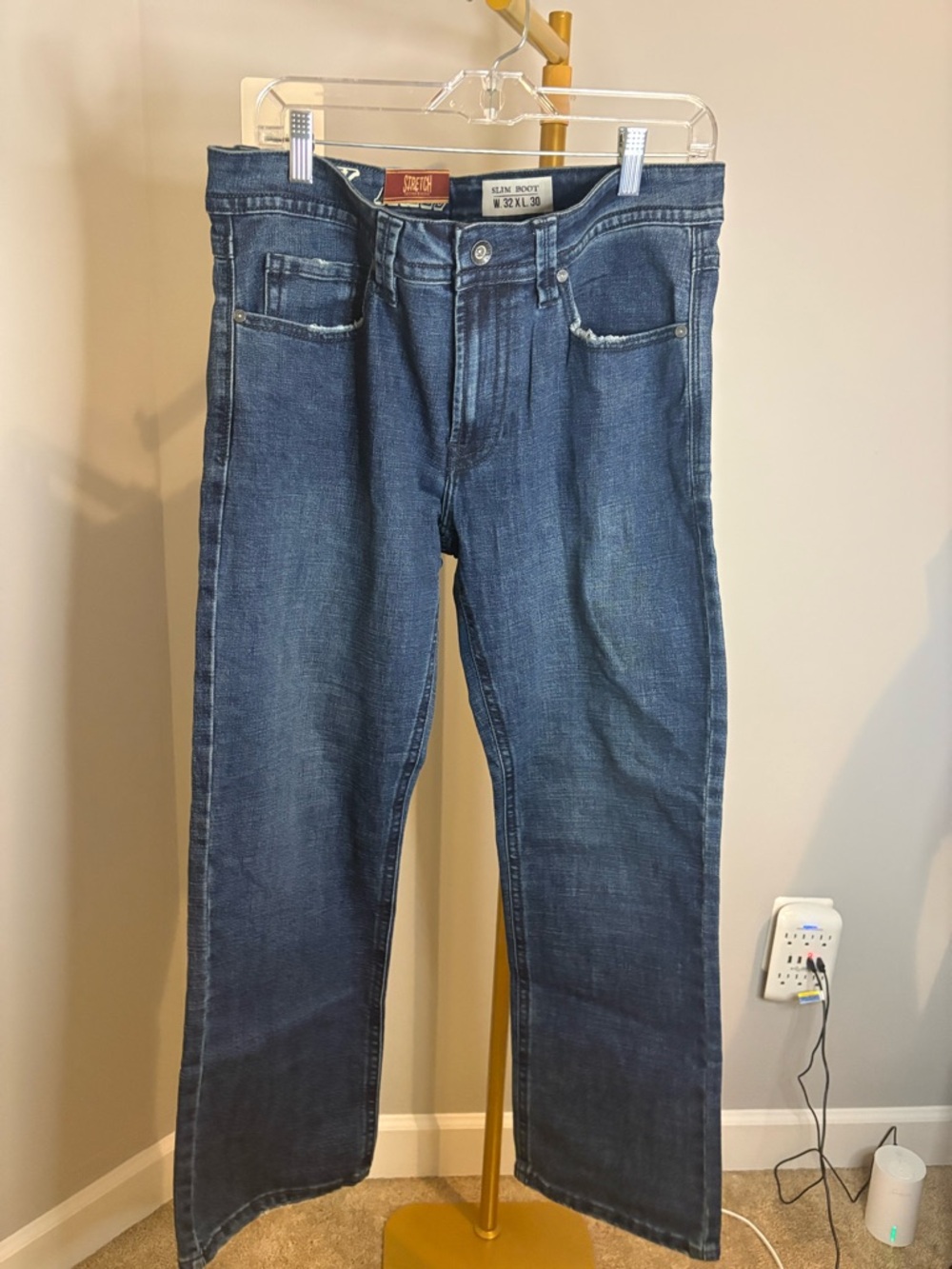Bootcut Slim Men’s Jeans in Mid Blue